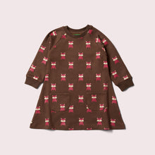 Load image into Gallery viewer, Autumn Foxes Raglan Sleeve Snuggle Pocket Dress
