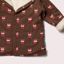 Load image into Gallery viewer, Autumn Foxes Reversible Sherpa Jacket
