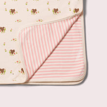 Load image into Gallery viewer, Autumn Squirrel Cream Organic Baby Blanket
