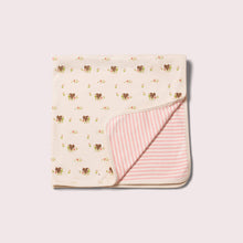 Load image into Gallery viewer, Autumn Squirrel Cream Organic Baby Blanket
