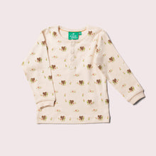 Load image into Gallery viewer, Autumn Squirrel Long Sleeve Henley Top
