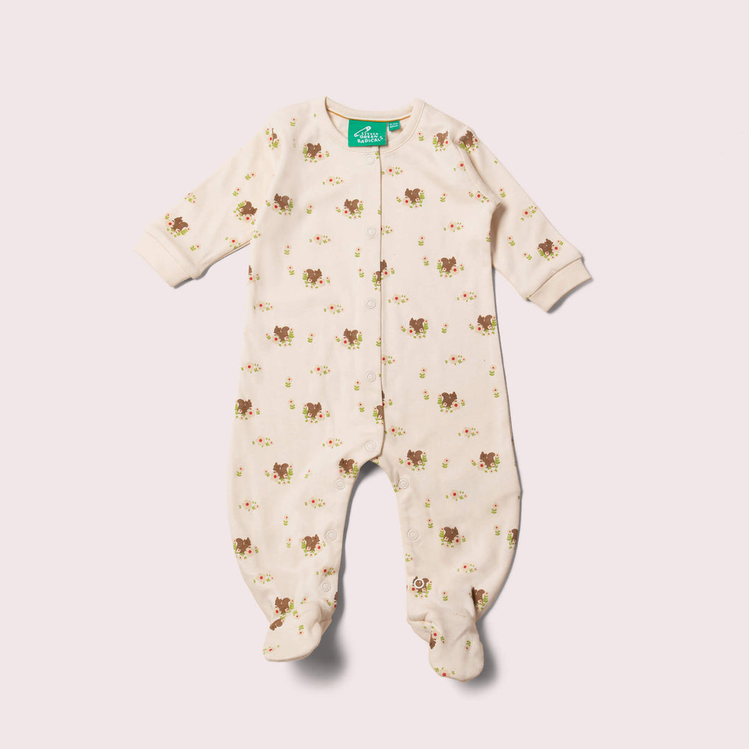 Autumn Squirrel Organic Babygrow