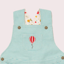 Load image into Gallery viewer, Balloon Striped Shortie Dungarees
