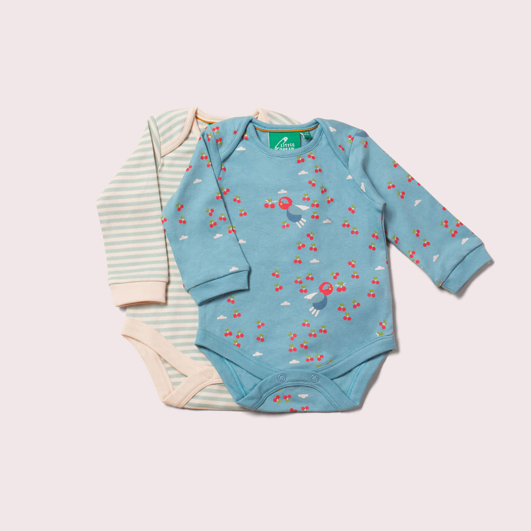 Kirschblüten-Bio-Baby-Bodysuit-Set