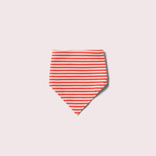 Cargar imagen en el visor de la galería, Blue &amp; Red Striped Organic Cotton Dribble Bib Set
