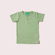 Cargar imagen en el visor de la galería, Island Green Short Sleeve Henley Top
