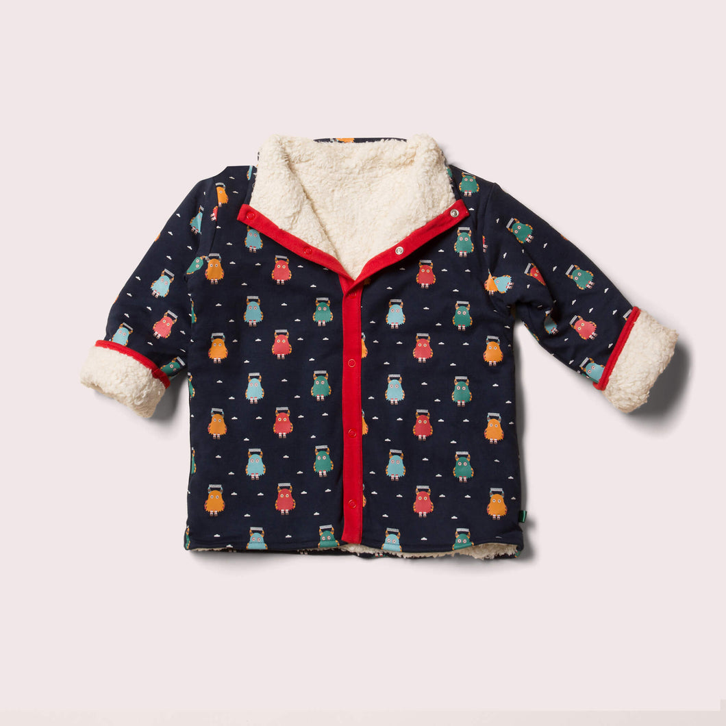 Little Monsters Reversible Sherpa Jacket