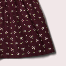 Cargar imagen en el visor de la galería, Plum Flowers Corduroy Pinny Dress
