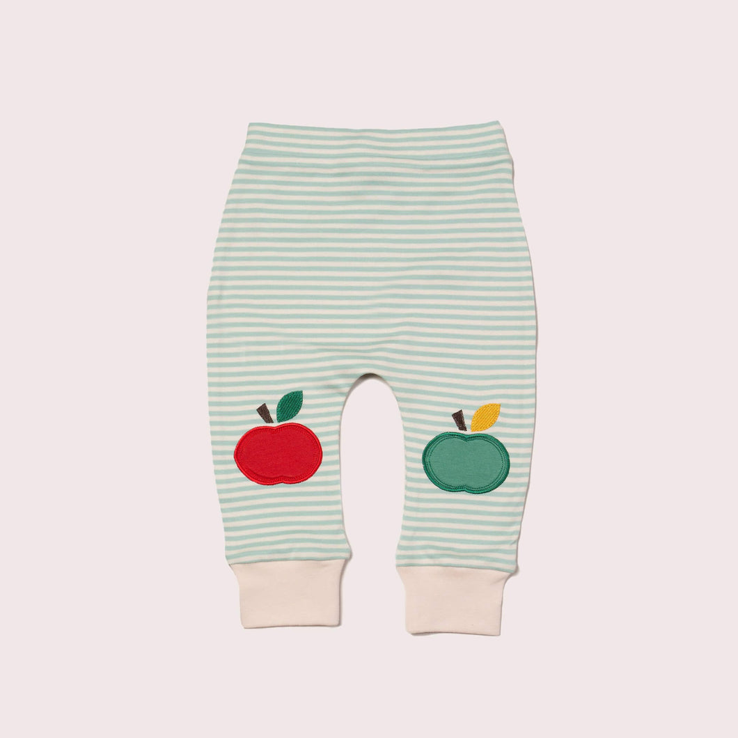 Powder Blue Knee Patch Apple Joggers