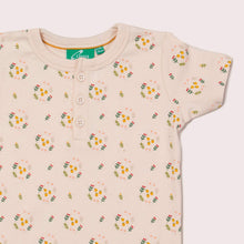 Load image into Gallery viewer, Quince Flowers Short Sleeve Henley Top
