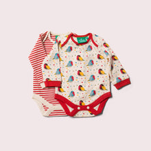 Load image into Gallery viewer, Rainbow Robins Organic Baby Bodysuit Set
