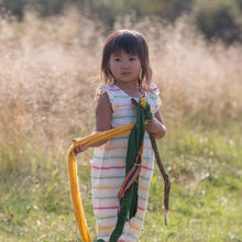 Cargar imagen en el visor de la galería, Rainbow Striped Organic Summer Romper
