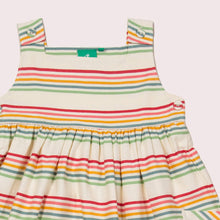 Load image into Gallery viewer, Rainbow Striped Pinny Dress
