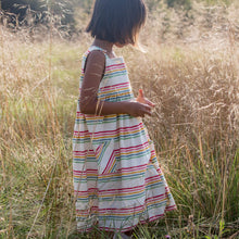 Load image into Gallery viewer, Rainbow Striped Pinny Dress
