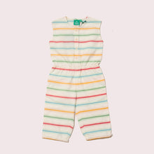 Load image into Gallery viewer, Rainbow Striped Cropped Summer Jumpsuit
