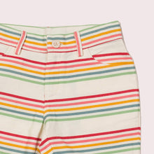 Load image into Gallery viewer, Rainbow Striped Twill Sunshine Shorts
