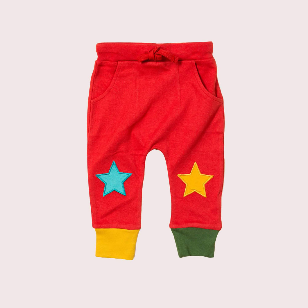 Red Knee Patch Star Joggers