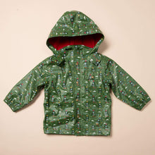 Load image into Gallery viewer, Rocket To The Stars Waterproof Recycled Raincoat
