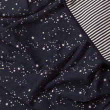 Load image into Gallery viewer, Starry Night Navy Organic Baby Blanket
