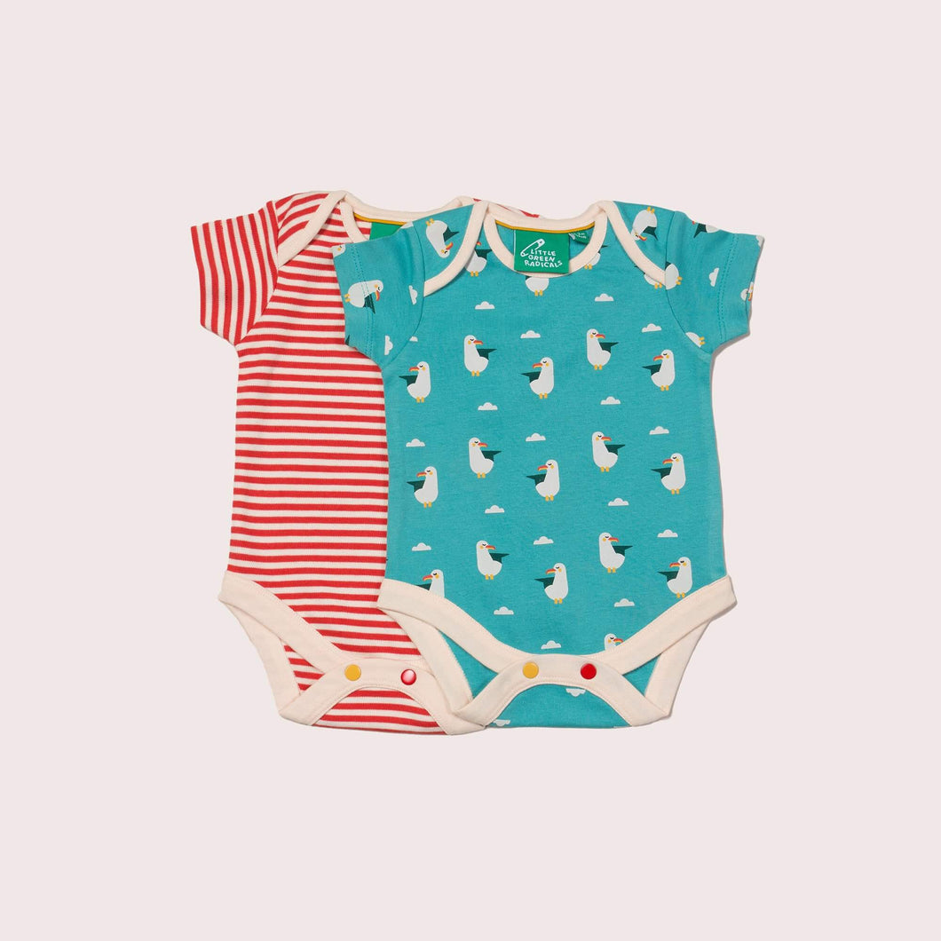 Summer Seagull Organic Baby Bodies Set - 2 Pack