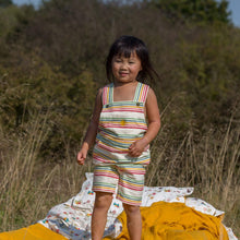 Load image into Gallery viewer, Sunshine Striped Shortie Dungarees
