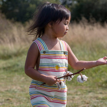 Load image into Gallery viewer, Sunshine Striped Shortie Dungarees
