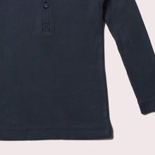 Load image into Gallery viewer, Winter Blue Ribbed Long Sleeve Henley Top
